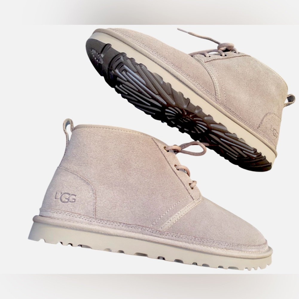 New ✨UGG Mens Size 12 Neumel Lace Boot- light brown/ cream color “Putty”